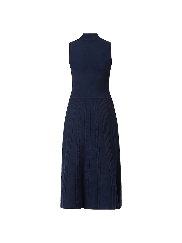 Shoshanna Women's Carmen Cotton-Wool Midi Dress