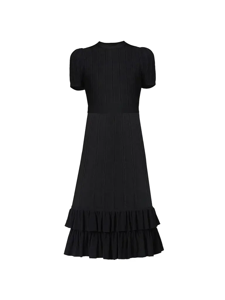 Shoshanna Women's Savannah Ruffle Midi Dress