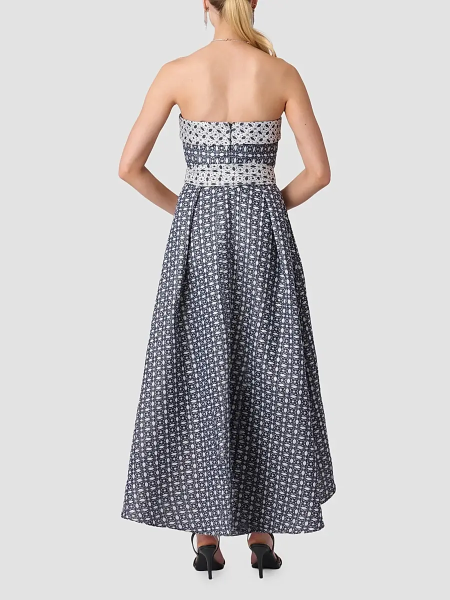 Shoshanna Women's Ellison Strapless High-Low Dress | Thumbnail 3 Shoshanna Women's Ellison Strapless High-Low Dress | Thumbnail 3