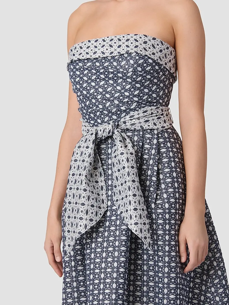 Shoshanna Women's Ellison Strapless High-Low Dress | Thumbnail 4 Shoshanna Women's Ellison Strapless High-Low Dress | Thumbnail 4