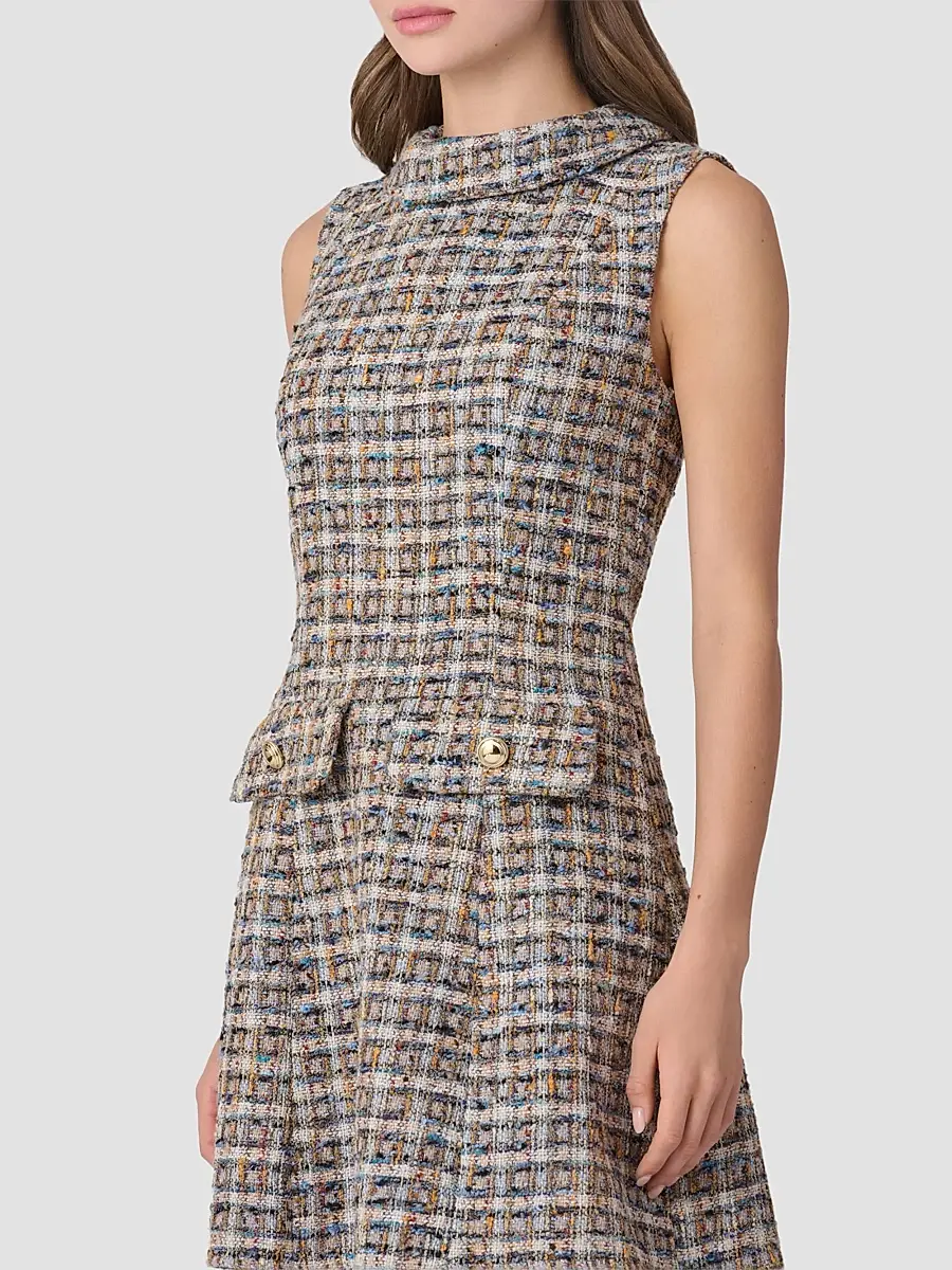 Shoshanna Women's Charlotte Tweed Mini Dress | Thumbnail 4 Shoshanna Women's Charlotte Tweed Mini Dress | Thumbnail 4