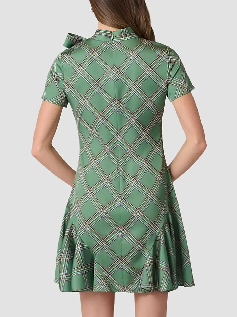 Shoshanna Women's Bosher Dash Plaid Mini Dress | Thumbnail 3 Shoshanna Women's Bosher Dash Plaid Mini Dress | Thumbnail 3