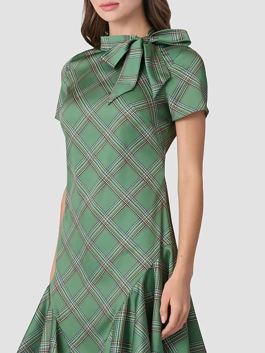 Shoshanna Women's Bosher Dash Plaid Mini Dress | Thumbnail 4 Shoshanna Women's Bosher Dash Plaid Mini Dress | Thumbnail 4