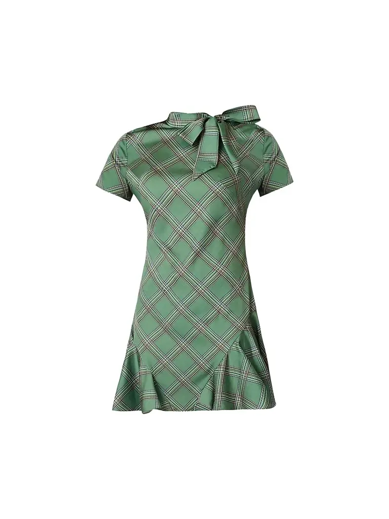 Shoshanna Women's Bosher Dash Plaid Mini Dress