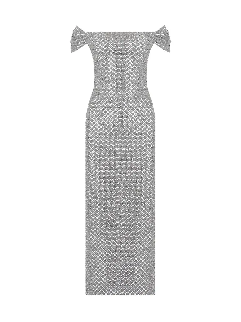 Women's Samantha Embellished Off-the-Shoulder Cocktail Dress Women's Samantha Embellished Off-the-Shoulder Cocktail Dress