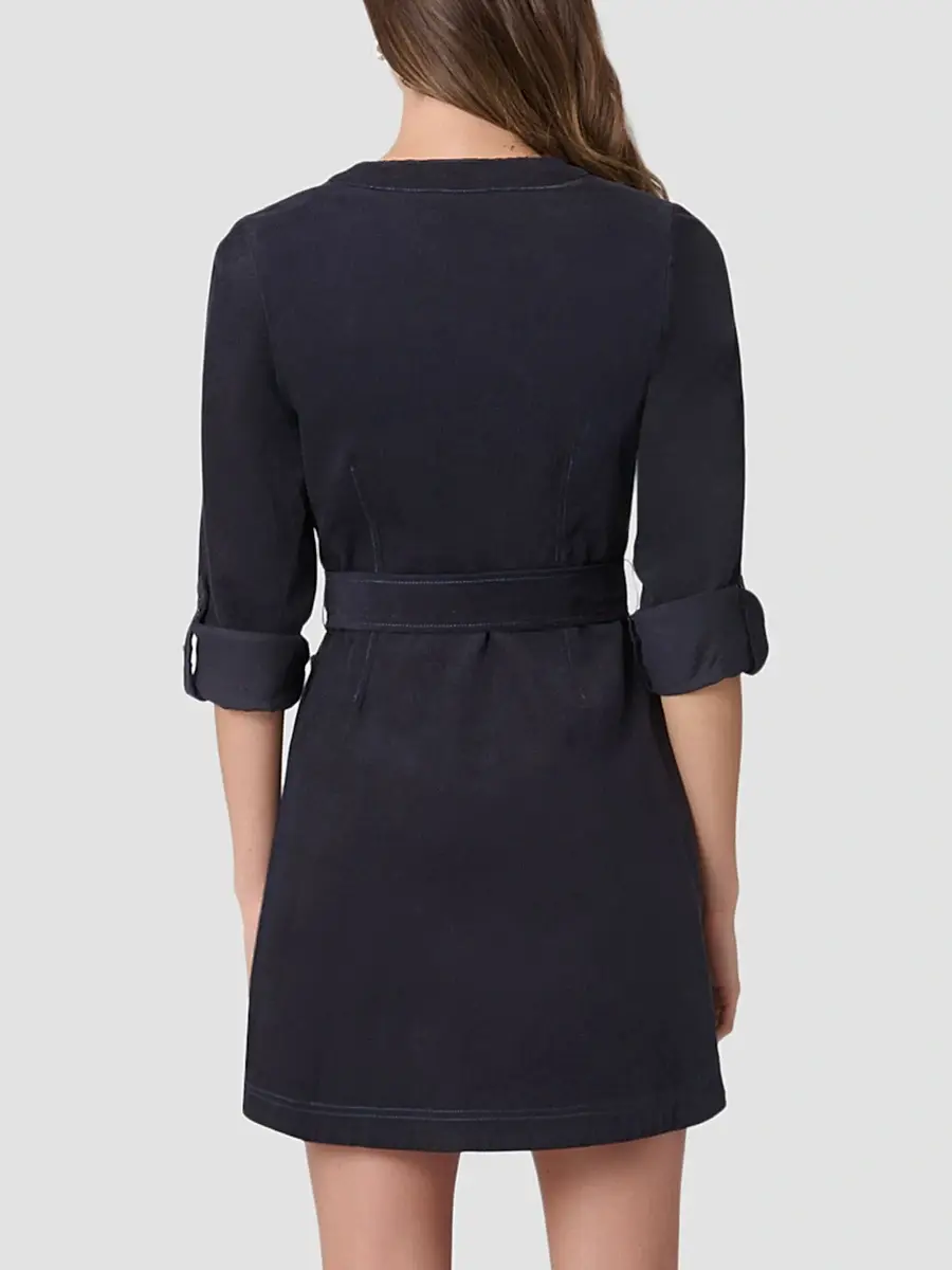 Shoshanna Women's Hamlin Tie Mini Shirdress | Thumbnail 3 Shoshanna Women's Hamlin Tie Mini Shirdress | Thumbnail 3