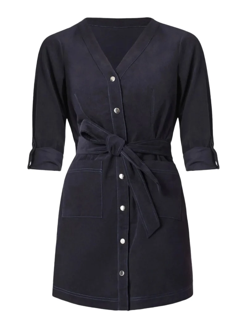 Women's Hamlin Tie Mini Shirdress Women's Hamlin Tie Mini Shirdress