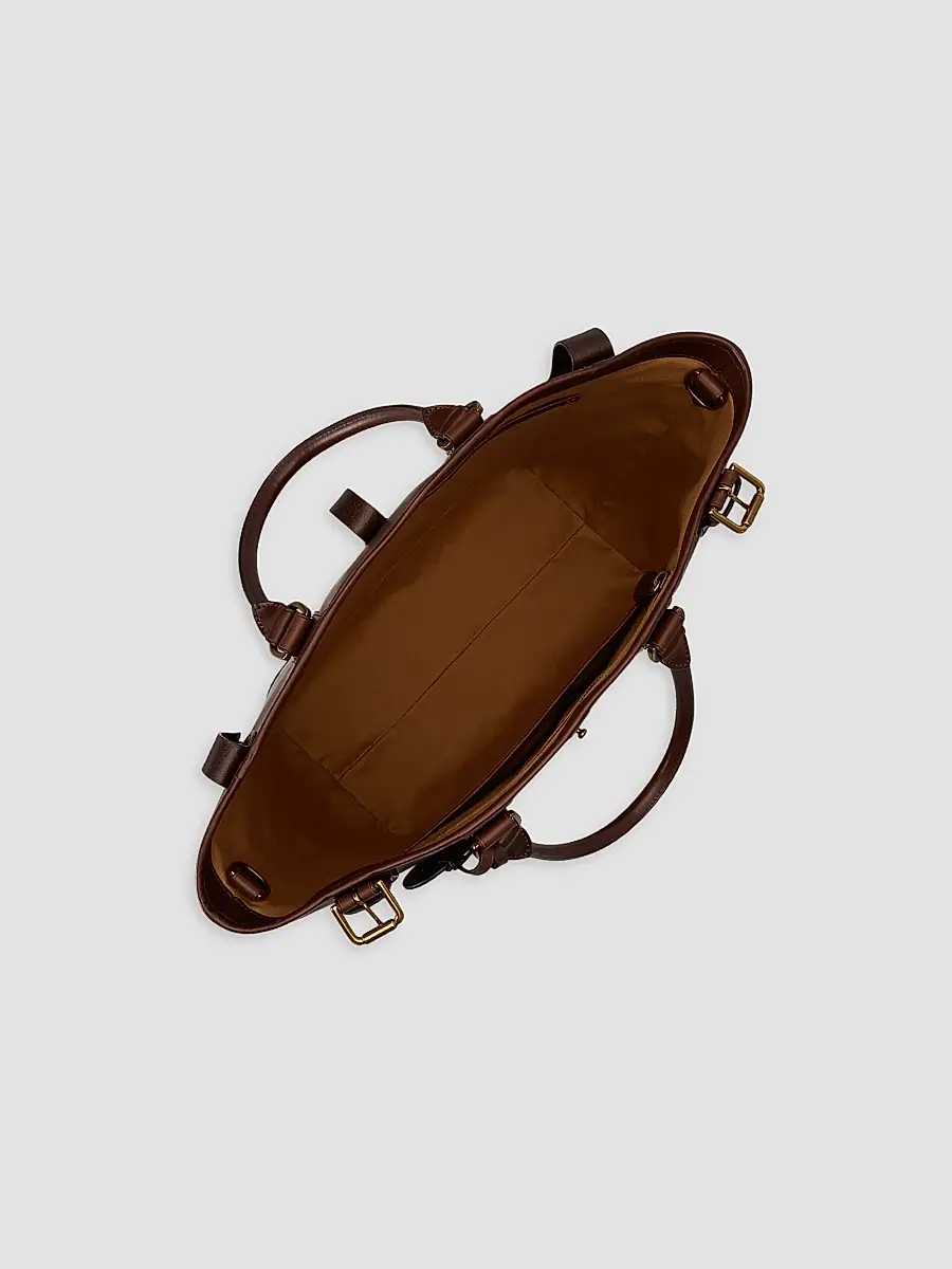 Polo Ralph Lauren Men's Medium Leather Tote Bag | Thumbnail 4 Polo Ralph Lauren Men's Medium Leather Tote Bag | Thumbnail 4