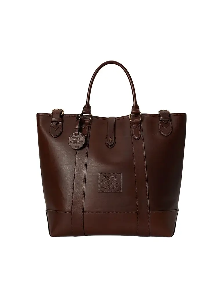 Polo Ralph Lauren Men's Medium Leather Tote Bag