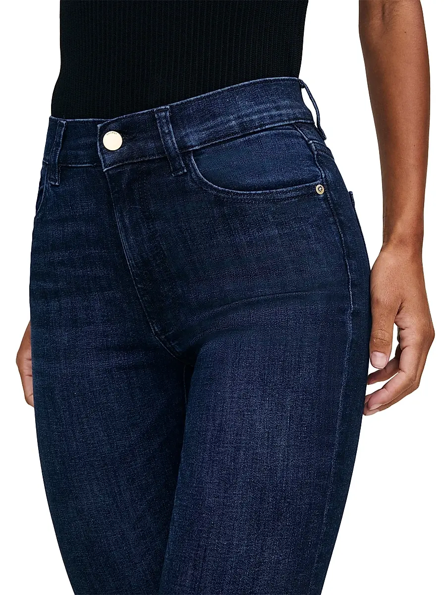 DL1961 Women's Bridget Boot High Rise Instasculpt Jeans | Thumbnail 7