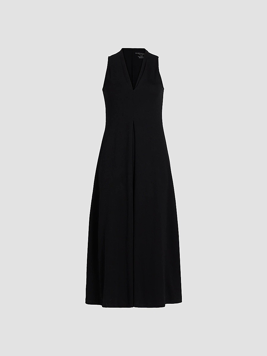 MAJESTIC FILATURES Women's Cotton V-Neck Sleeveless Dress