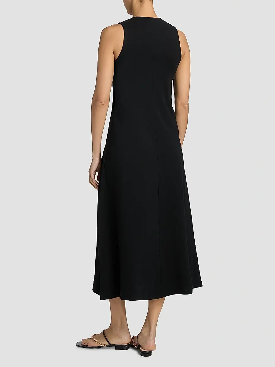 MAJESTIC FILATURES Women's Cotton V-Neck Sleeveless Dress | Thumbnail 5 MAJESTIC FILATURES Women's Cotton V-Neck Sleeveless Dress | Thumbnail 5