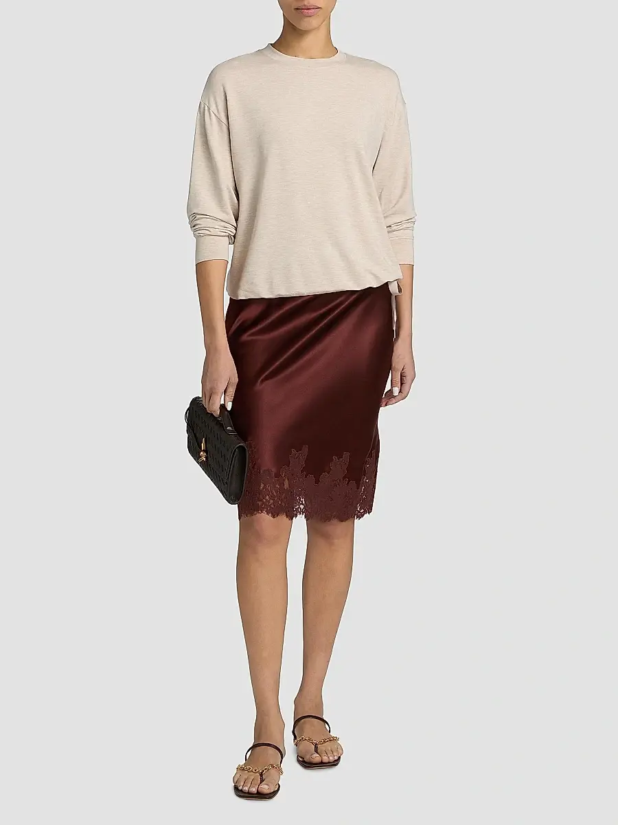 MAJESTIC FILATURES Women's French Terry Tie Sweater | Thumbnail 2