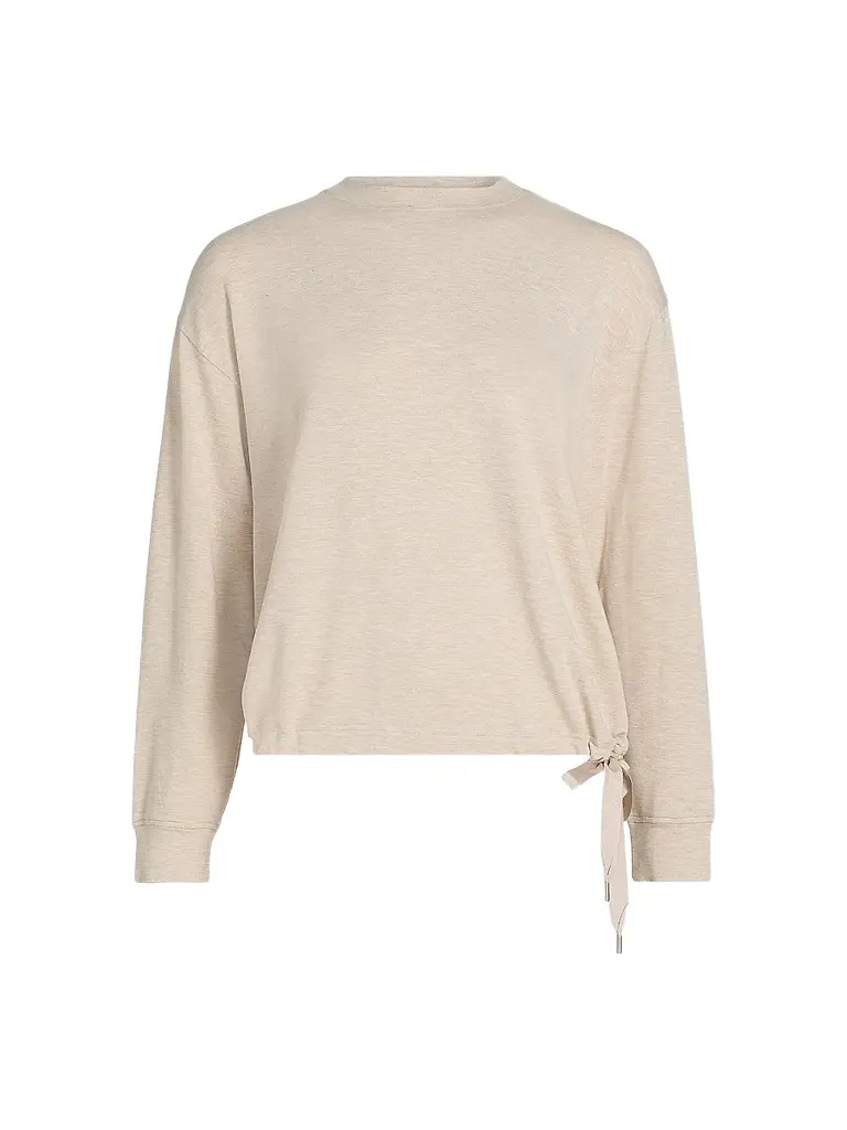 MAJESTIC FILATURES Women's French Terry Tie Sweater