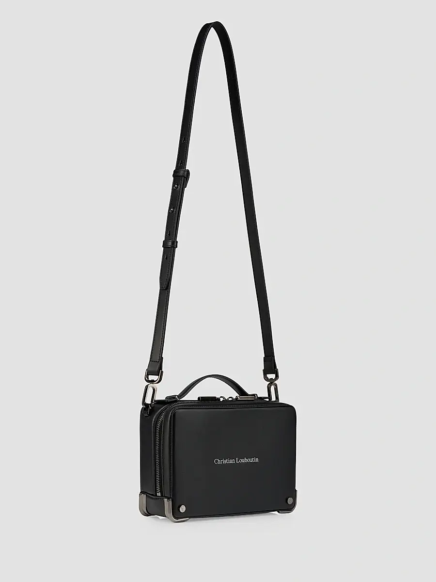 Christian Louboutin Men's Tactical Small Leather Briefcase | Thumbnail 3