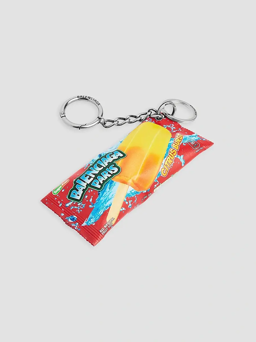 Balenciaga Men's Keychain-Charm Snack Pouch | Thumbnail 3 Balenciaga Men's Keychain-Charm Snack Pouch | Thumbnail 3