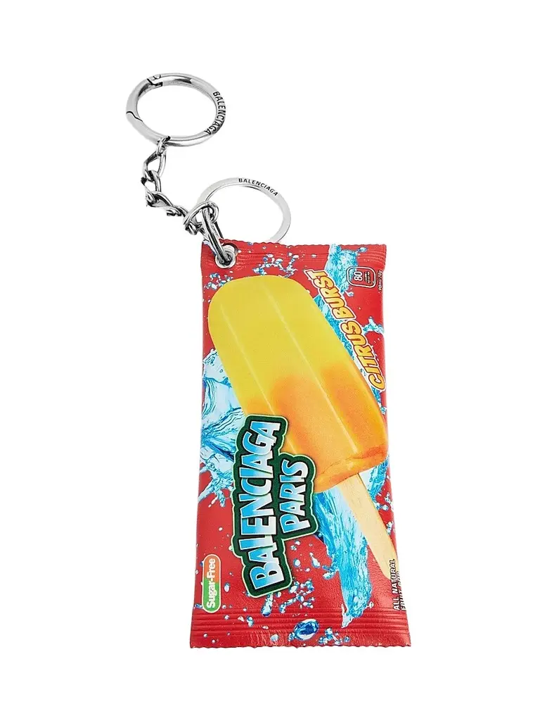 Balenciaga Men's Keychain-Charm Snack Pouch