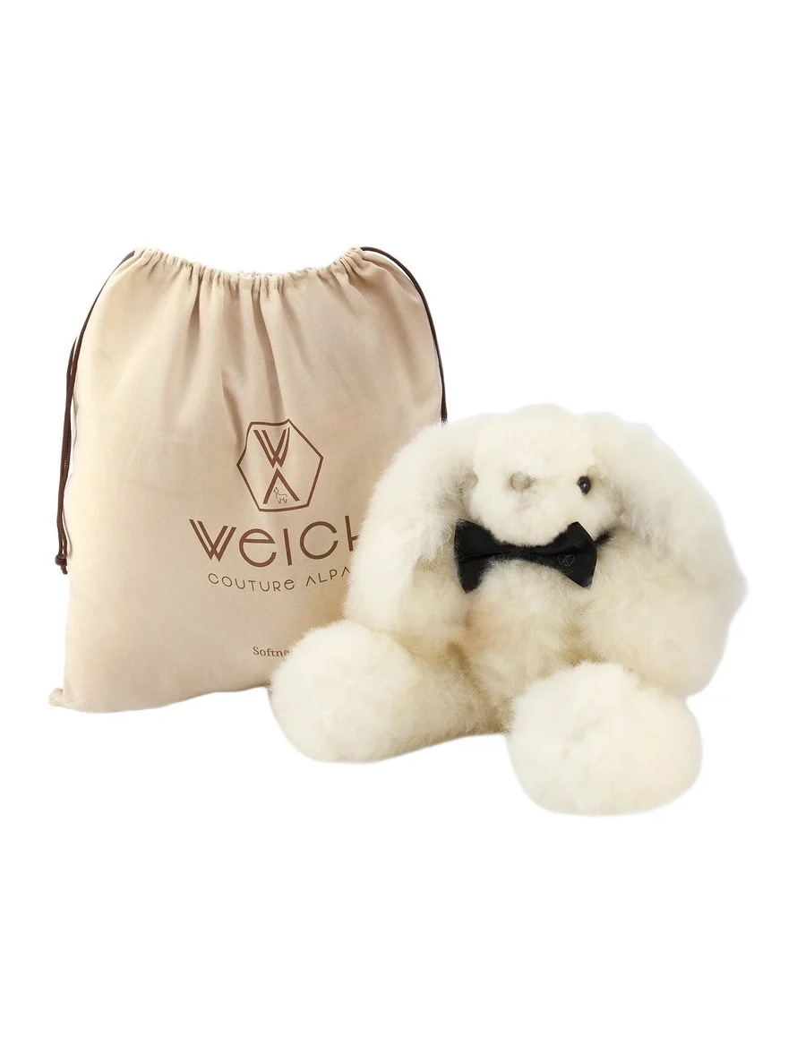 Weich Couture Alpaca Unisex Milo Alpaca Fur Stuffed Rabbit
