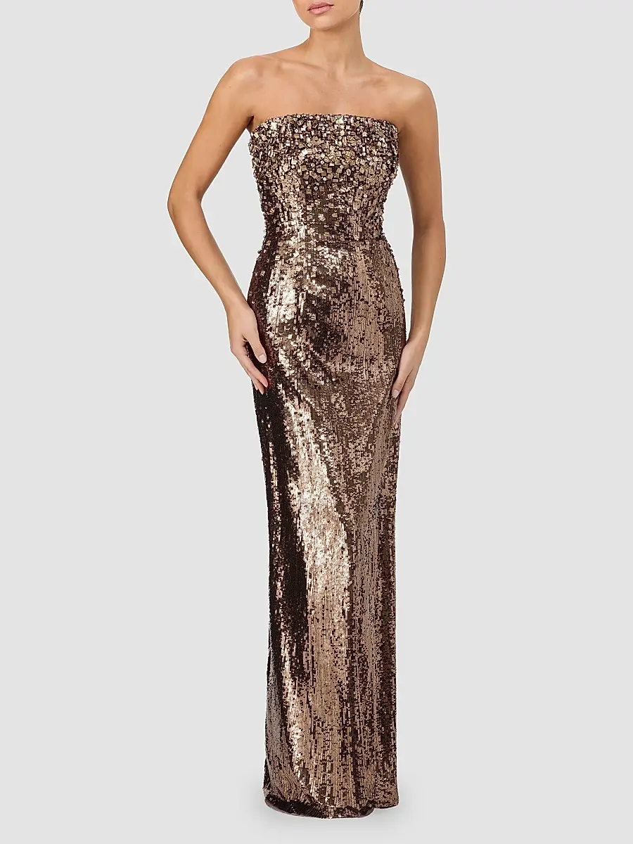 Jenny Packham Women's Rey Embellished Strapless Gown | Thumbnail 2
