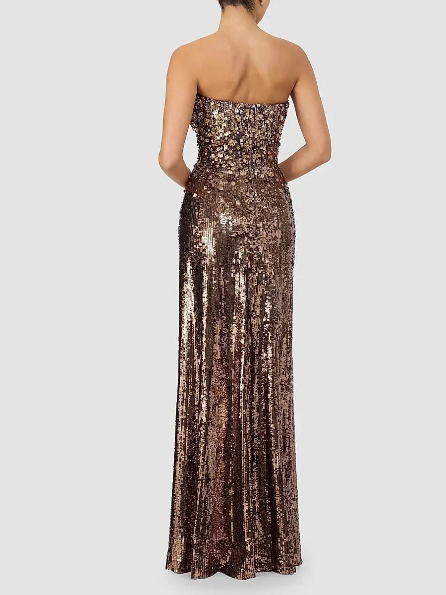 Jenny Packham Women's Rey Embellished Strapless Gown | Thumbnail 3