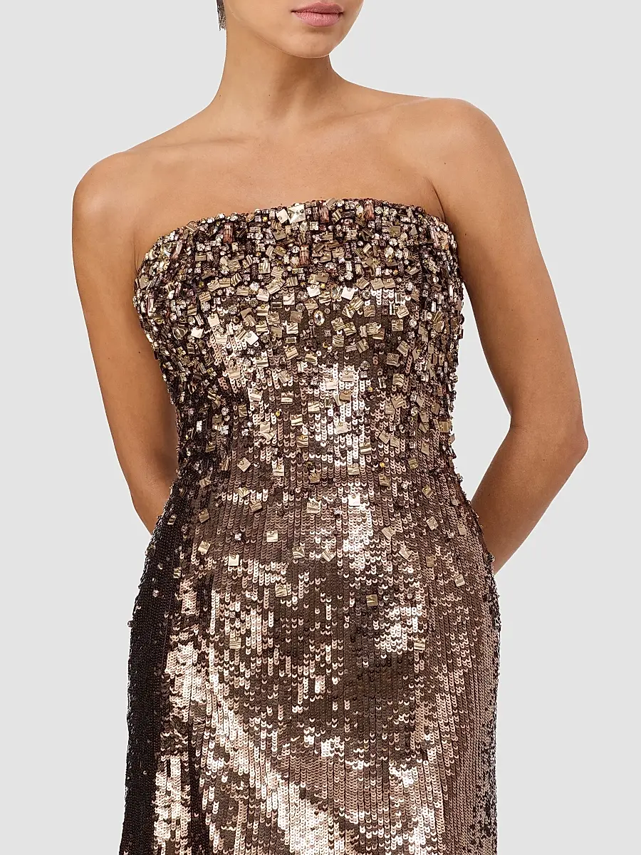 Jenny Packham Women's Rey Embellished Strapless Gown | Thumbnail 5
