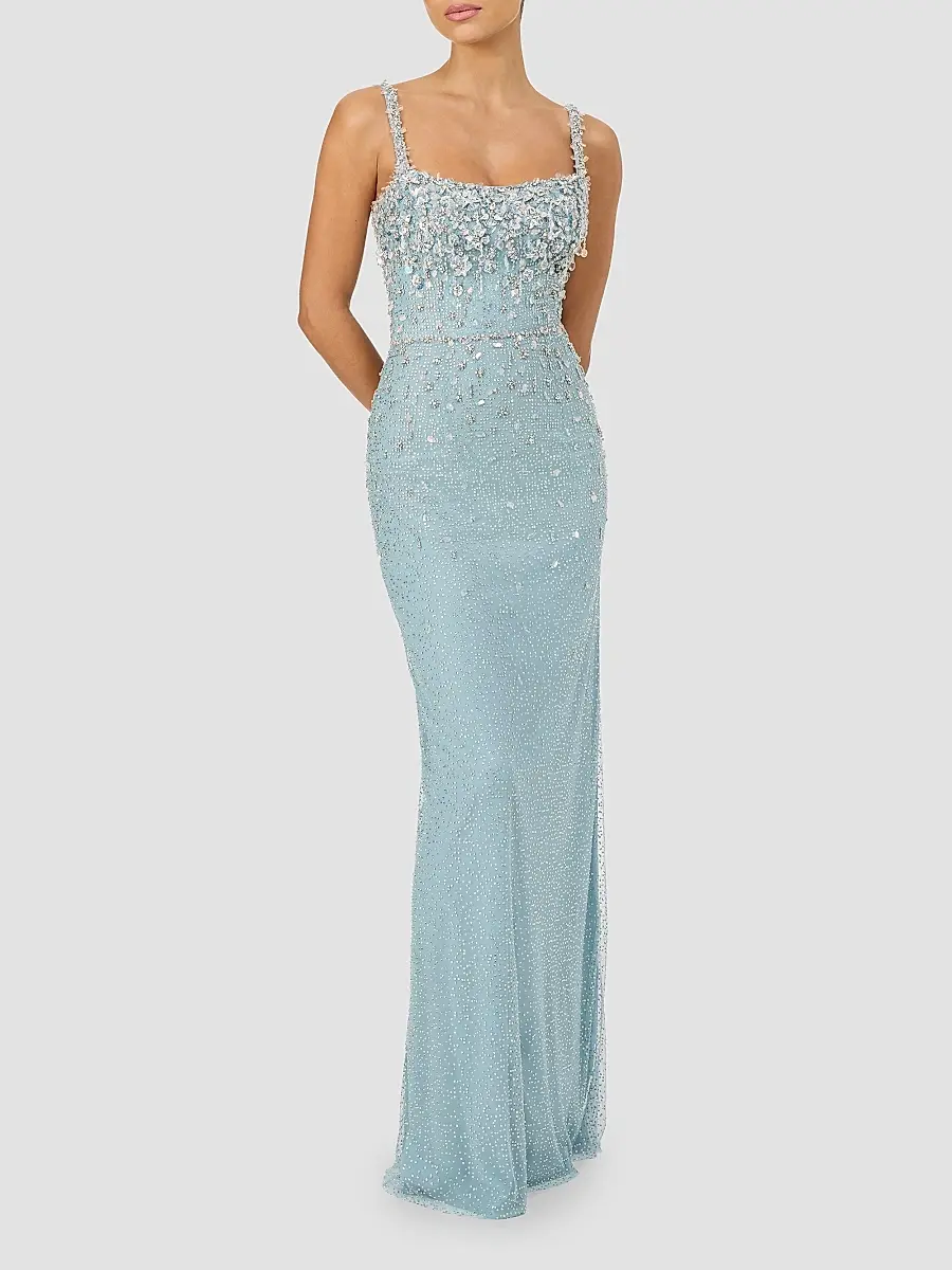 Jenny Packham Women's Solstice Embellished Column Gown | Thumbnail 2 Jenny Packham Women's Solstice Embellished Column Gown | Thumbnail 2