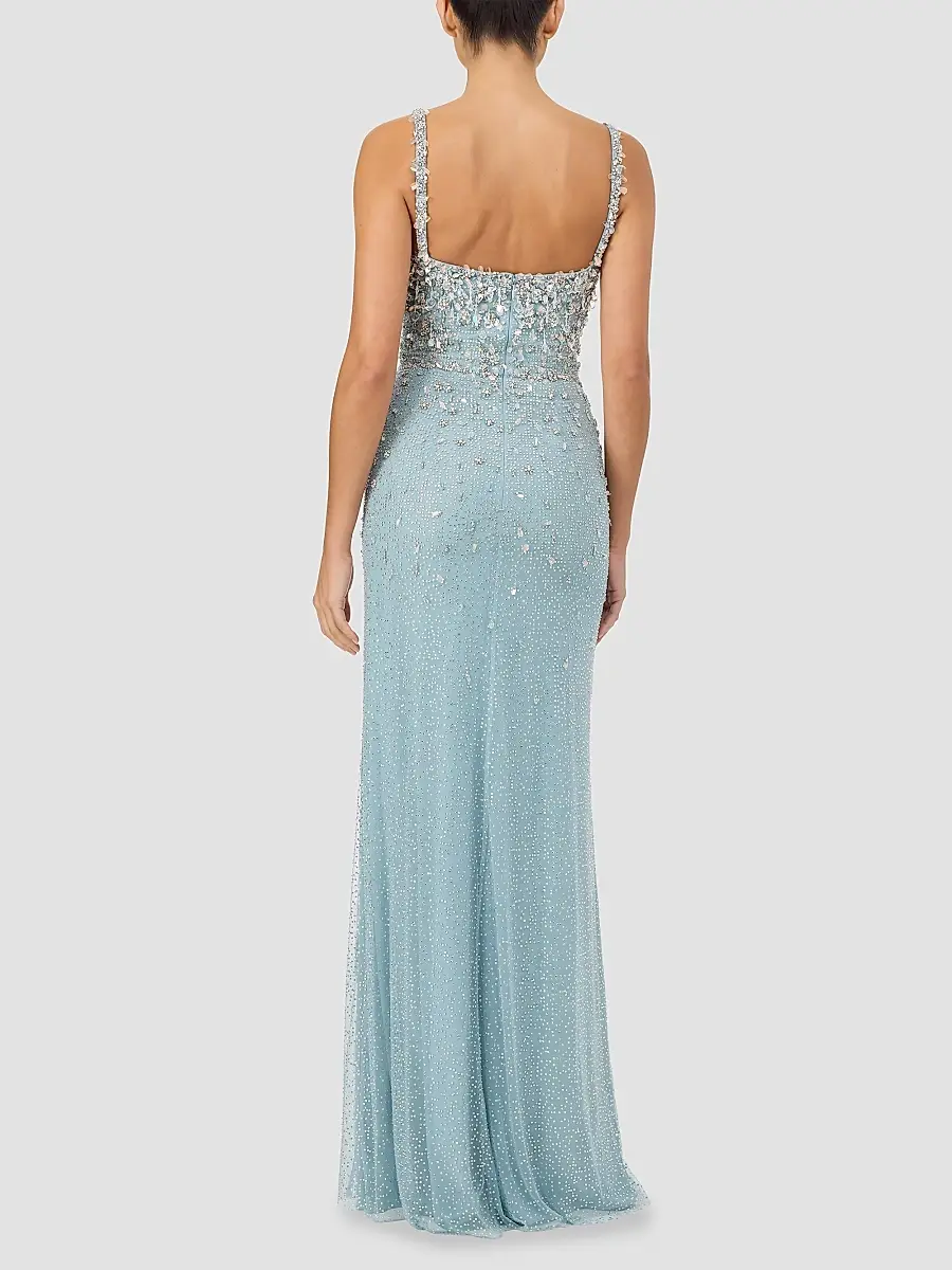 Jenny Packham Women's Solstice Embellished Column Gown | Thumbnail 3 Jenny Packham Women's Solstice Embellished Column Gown | Thumbnail 3