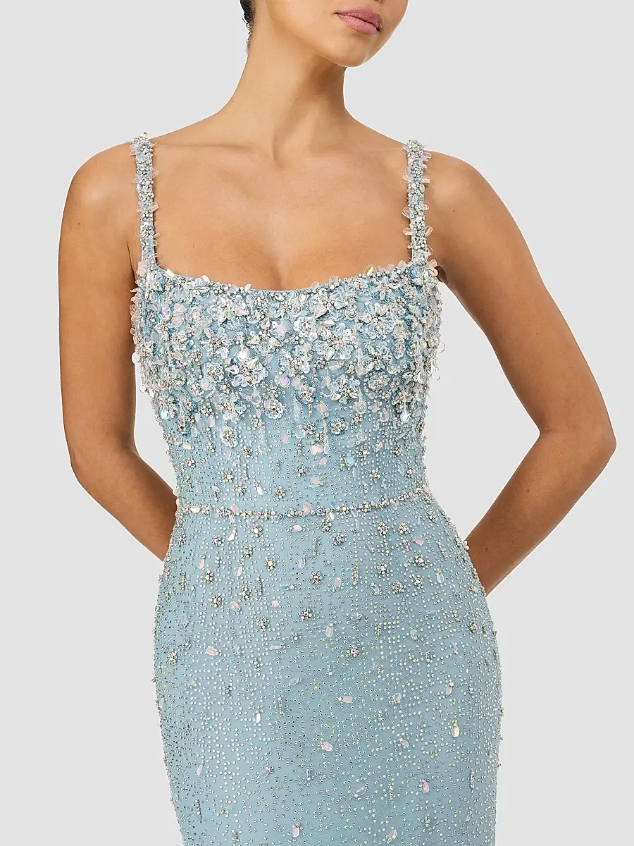 Jenny Packham Women's Solstice Embellished Column Gown | Thumbnail 4 Jenny Packham Women's Solstice Embellished Column Gown | Thumbnail 4