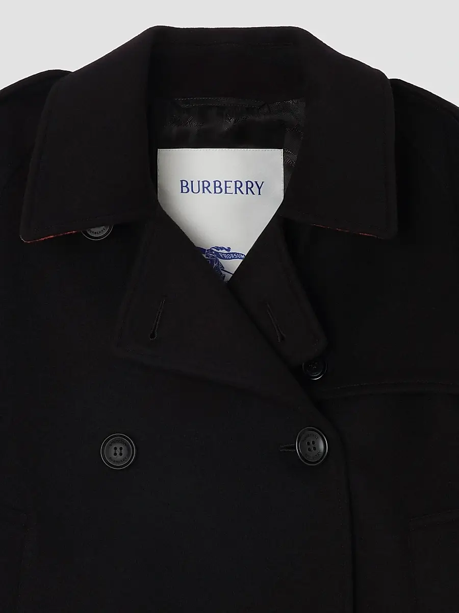 Burberry Women's Mayfair Cashmere Crop Trench Jacket | Thumbnail 2 Burberry Women's Mayfair Cashmere Crop Trench Jacket | Thumbnail 2