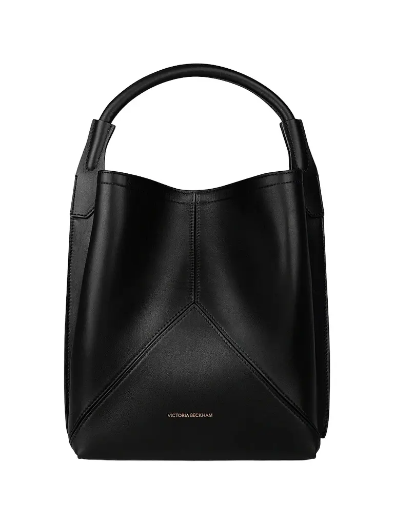 Victoria Beckham Women's Logo Leather Bucket Bag