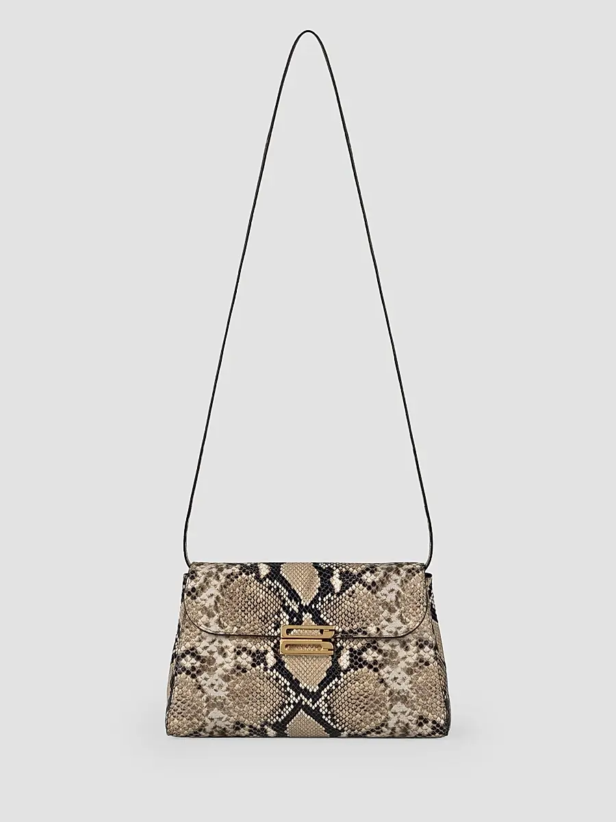 Victoria Beckham Women's Dorian Printed Snake-Embossed Leather Shoulder Bag | Thumbnail 4 Victoria Beckham Women's Dorian Printed Snake-Embossed Leather Shoulder Bag | Thumbnail 4