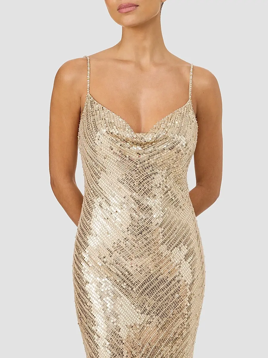 Jenny Packham Women's Ariel Sequined Gown | Thumbnail 4 Jenny Packham Women's Ariel Sequined Gown | Thumbnail 4