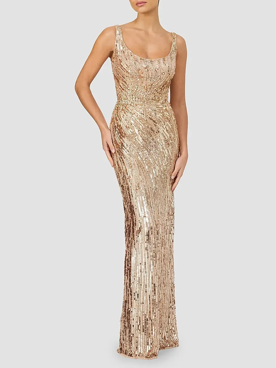 Jenny Packham Women's Solaris Sequin Gown | Thumbnail 2 Jenny Packham Women's Solaris Sequin Gown | Thumbnail 2