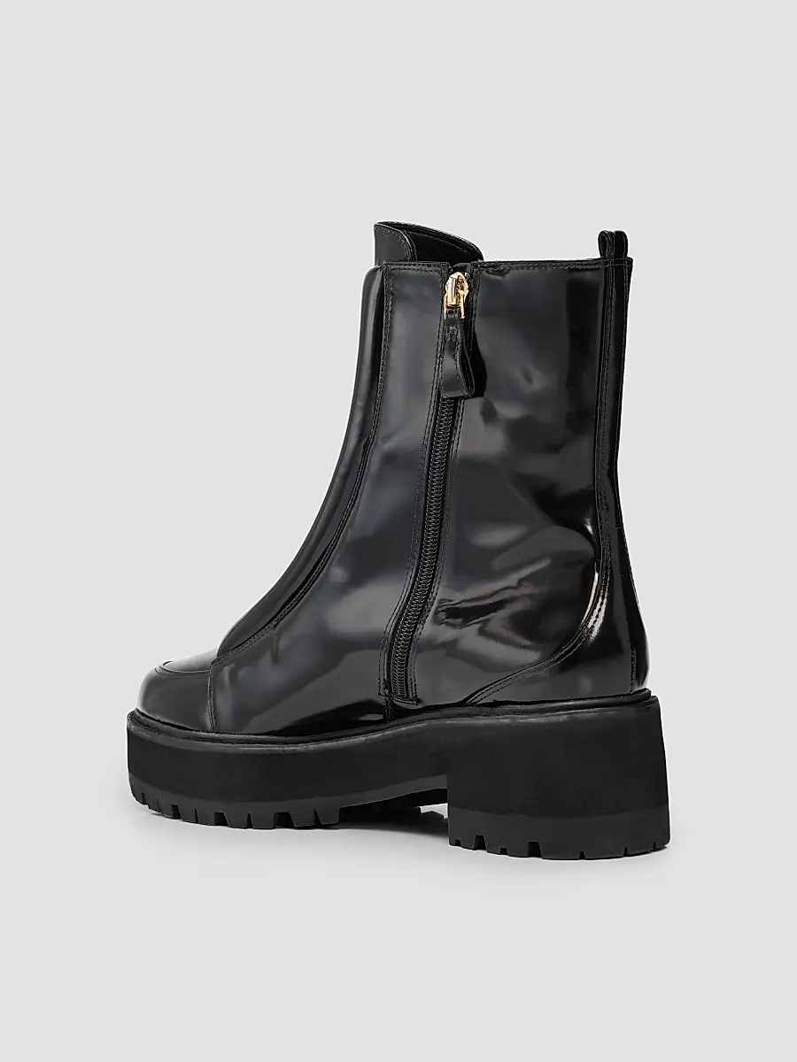 Alexandre Birman Women's Joanna 45MM Patent Leather Booties | Thumbnail 4 Alexandre Birman Women's Joanna 45MM Patent Leather Booties | Thumbnail 4