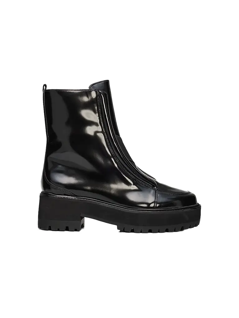 Women's Joanna 45MM Patent Leather Booties Women's Joanna 45MM Patent Leather Booties