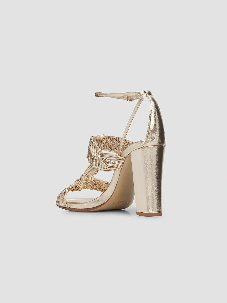 Alexandre Birman Women's Thalia 90MM Braided Strap Block Heel Sandals | Thumbnail 4