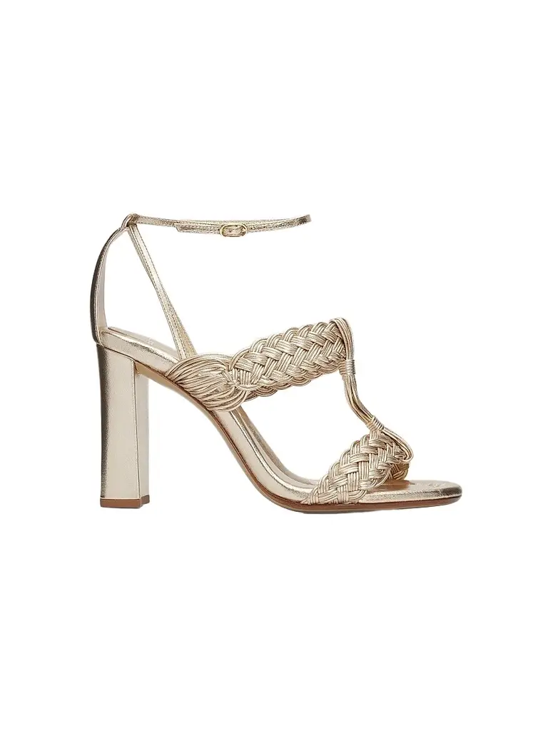 Alexandre Birman Women's Thalia 90MM Braided Strap Block Heel Sandals