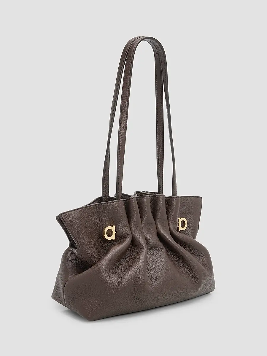 Ferragamo Women's Hug Leather Shoulder Bag | Thumbnail 3 Ferragamo Women's Hug Leather Shoulder Bag | Thumbnail 3