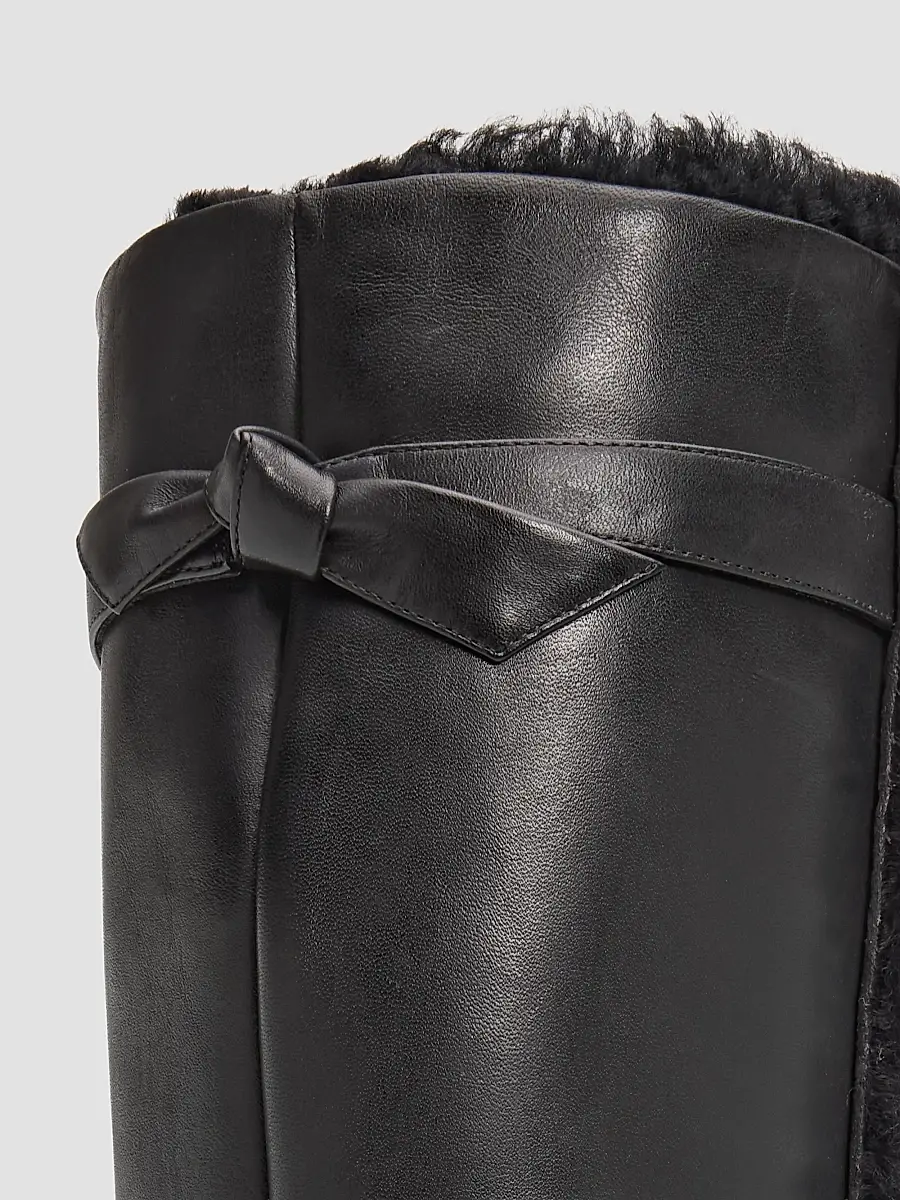 Alexandre Birman Women's Lolita Shearling-Trimmed Leather Tall Boots | Thumbnail 3 Alexandre Birman Women's Lolita Shearling-Trimmed Leather Tall Boots | Thumbnail 3