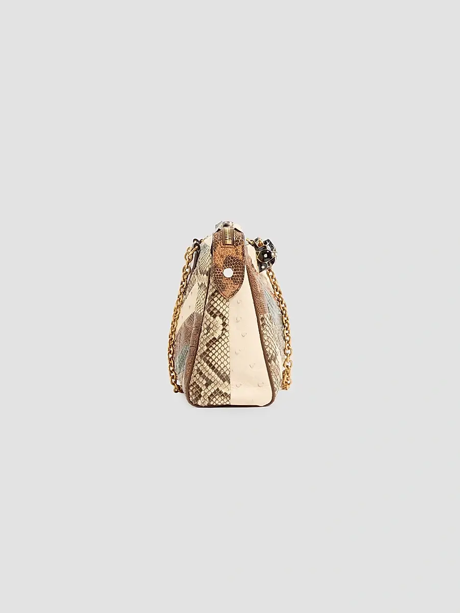 Valentino Women's Panthea Medium Shoulder Bag in Exotic Leather - Multicolored | Thumbnail 6 Valentino Women's Panthea Medium Shoulder Bag in Exotic Leather - Multicolored | Thumbnail 6