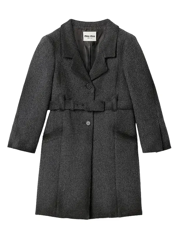Women's Single-Breasted Double Wool Coat