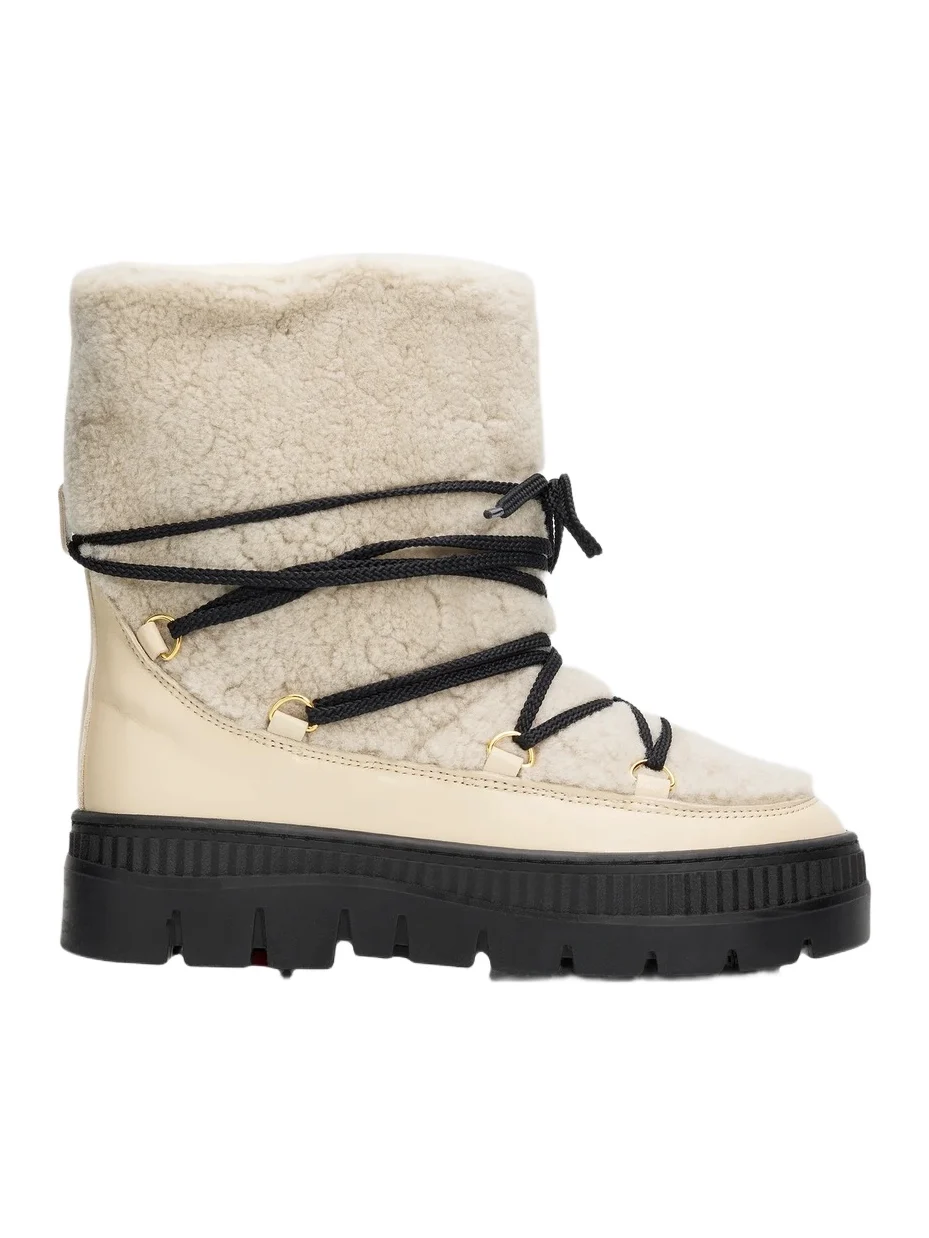 Pollini Women's Sherpa Ankle Boots