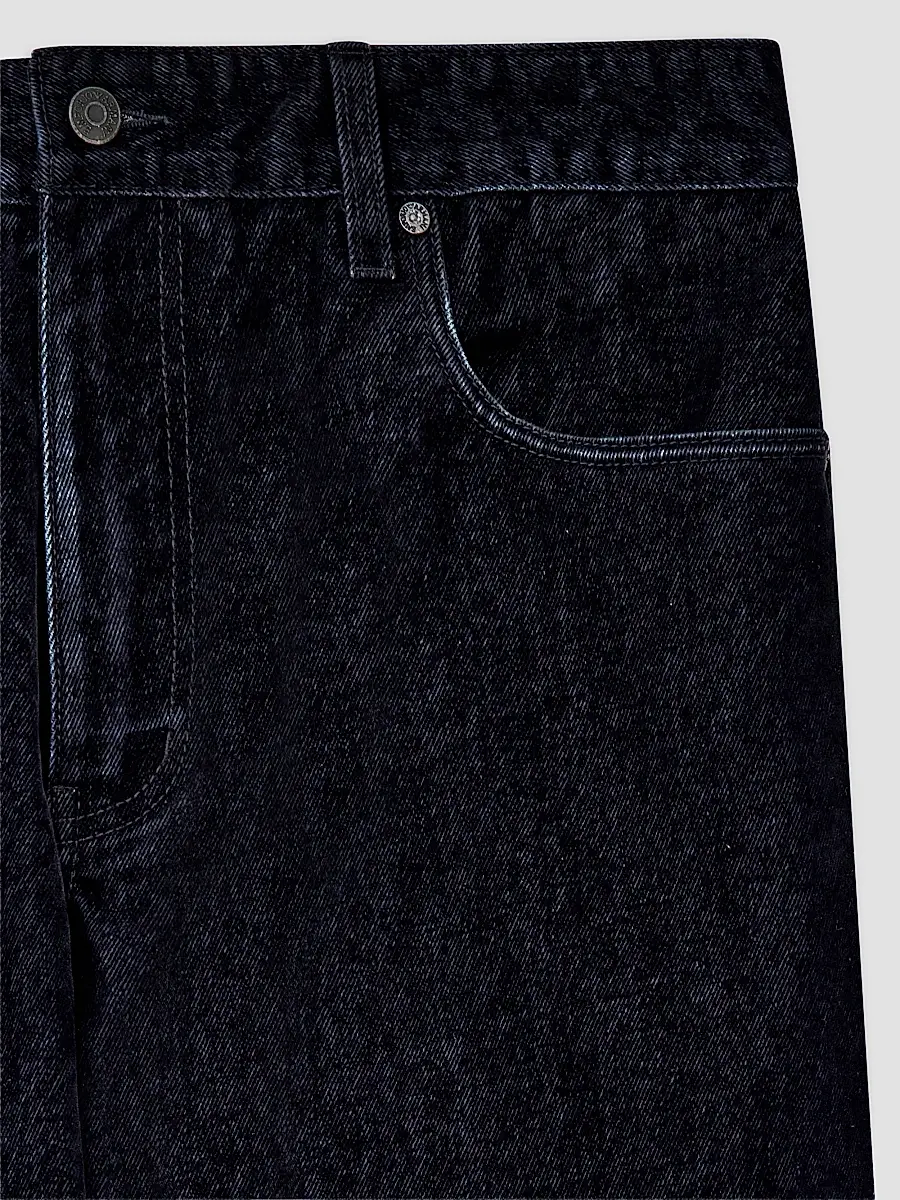 Emporio Armani Men's Flocked Straight-Fit Jeans | Thumbnail 3 Emporio Armani Men's Flocked Straight-Fit Jeans | Thumbnail 3