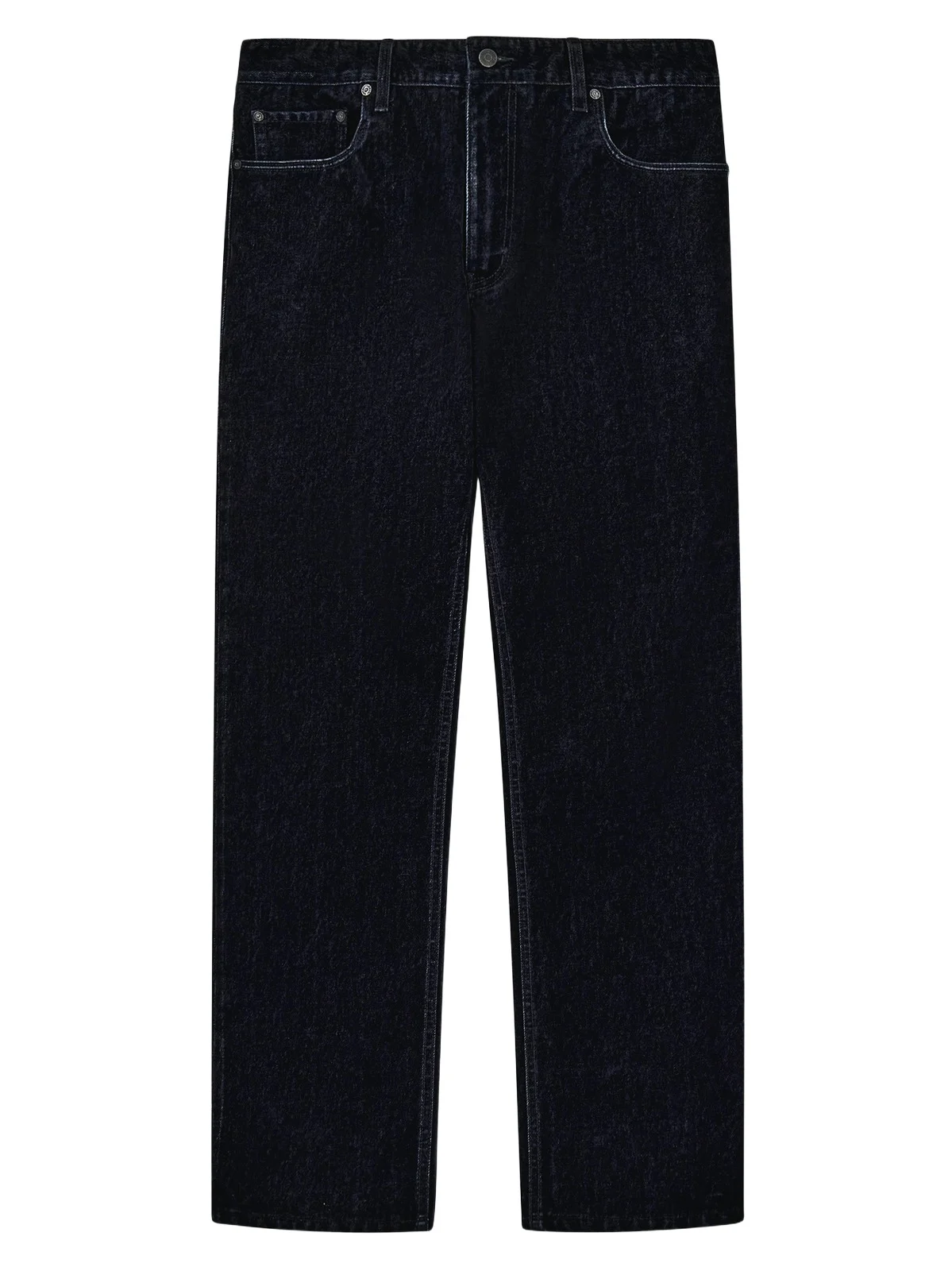 Men's Flocked Straight-Fit Jeans