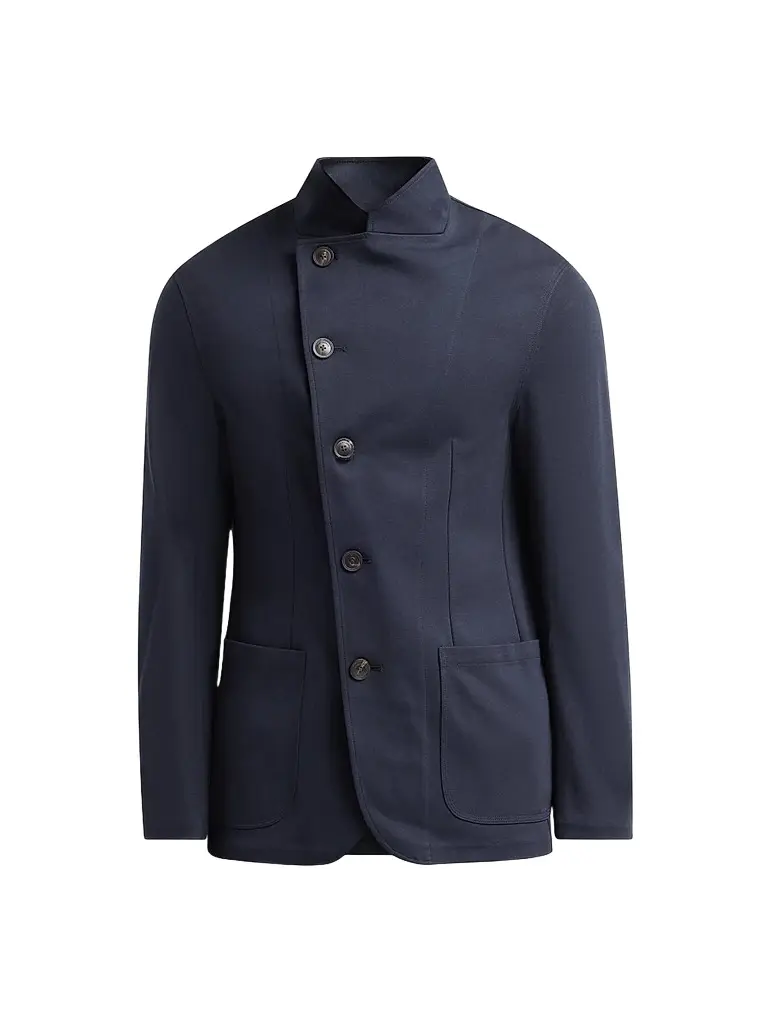 Emporio Armani Men's Asymmetric Stretch Jersey Jacket