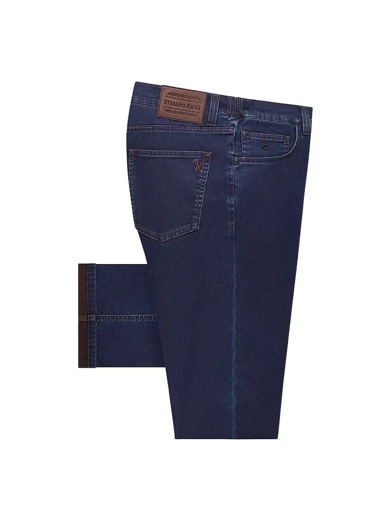 Stefano Ricci Men's Cotton Blend Tapered Jeans