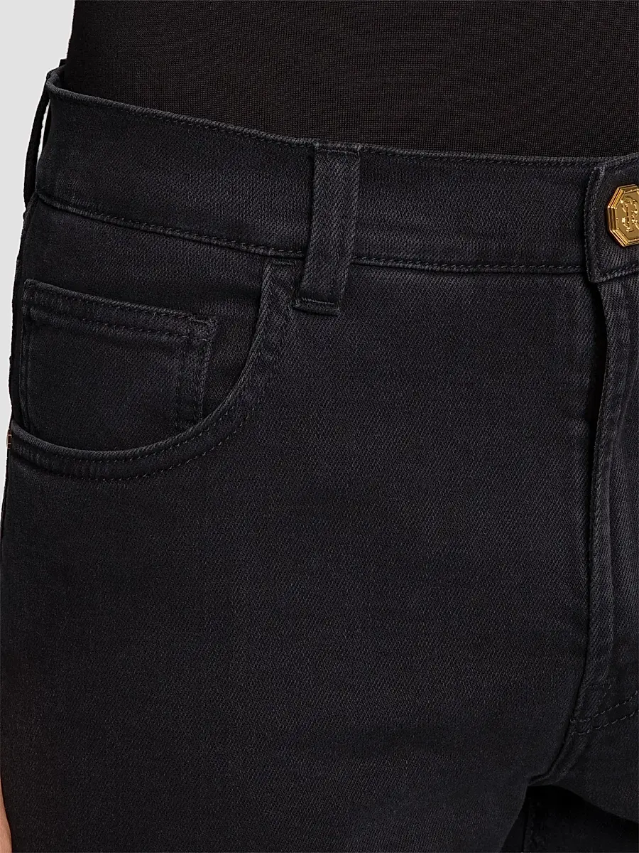 Stefano Ricci Men's Cotton and Cashmere Tapered Jeans | Thumbnail 5 Stefano Ricci Men's Cotton and Cashmere Tapered Jeans | Thumbnail 5