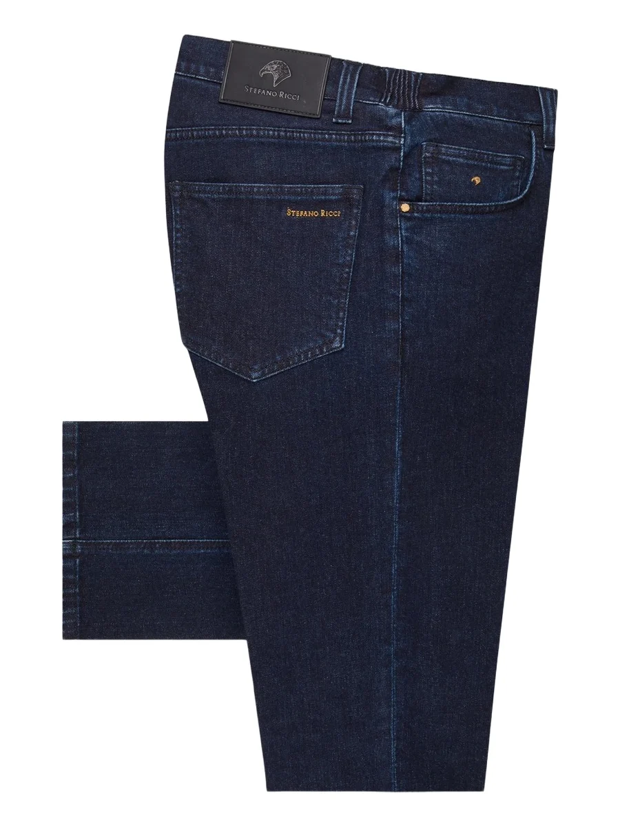 Stefano Ricci Men's Cotton Blend Tapered Jeans