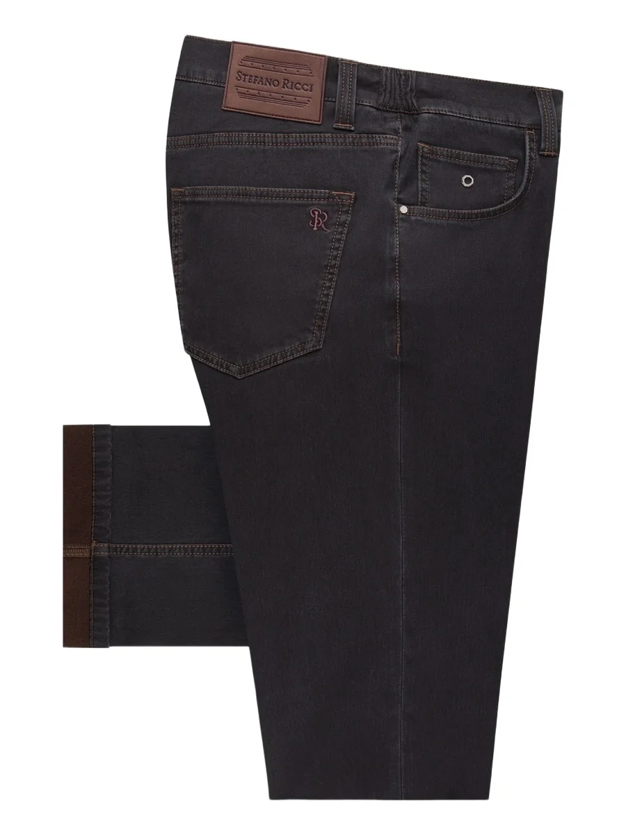 Stefano Ricci Men's Cotton Blend Tapered Jeans