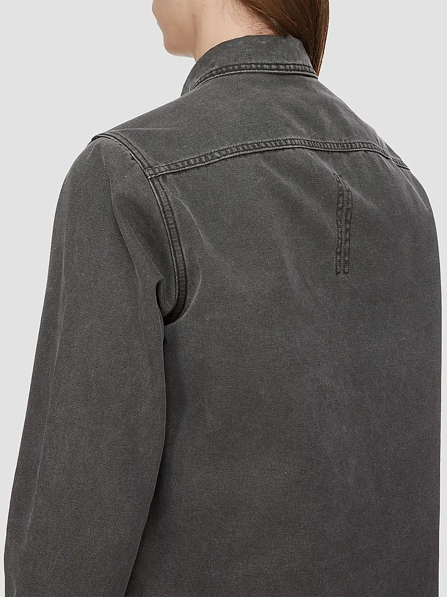 DRKSHDW by Rick Owens Men's Denim Fitted Outershirt | Thumbnail 6 DRKSHDW by Rick Owens Men's Denim Fitted Outershirt | Thumbnail 6